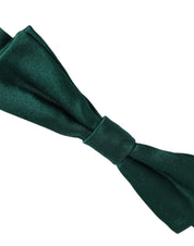 Men Green 100% Silk Adjustable Neck Papillon Bow Tie