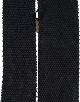 Men Black 100% Silk Adjustable Men Tied Necktie Tie