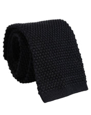 Men Black 100% Silk Adjustable Men Tied Necktie Tie