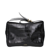 Black Leather Crossbody Bag