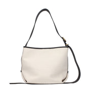 Beige Fabric Crossbody Bag