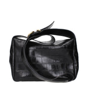 Black Leather Crossbody Bag