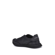 Black Fabric Athletic Sneakers