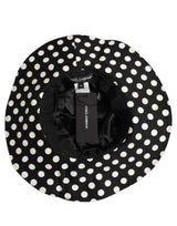 Dolce & Gabbana Black White Polka Dot Cotton Bucket Capello Hat