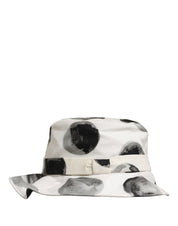 Dolce & Gabbana White Cotton Big Polka Dot Pattern Bucket Hat