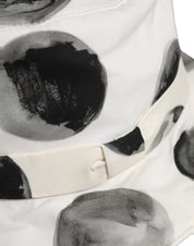 Dolce & Gabbana White Cotton Big Polka Dot Pattern Bucket Hat Dolce & Gabbana