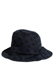 Dolce & Gabbana Blue Black Polka Dot Cotton Bucket Capello Hat