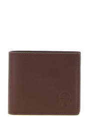 Brown Calfskin Leather Wallet