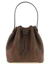 Brown Cotton Handbag