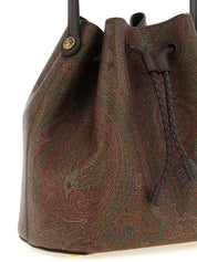 Brown Cotton Handbag