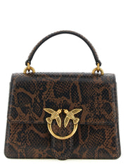 PINKO Brown Calfskin Handbag