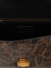 PINKO Brown Calfskin Handbag