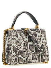 PINKO Gray Calfskin Handbag