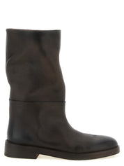Brown Calfskin Over The Knee