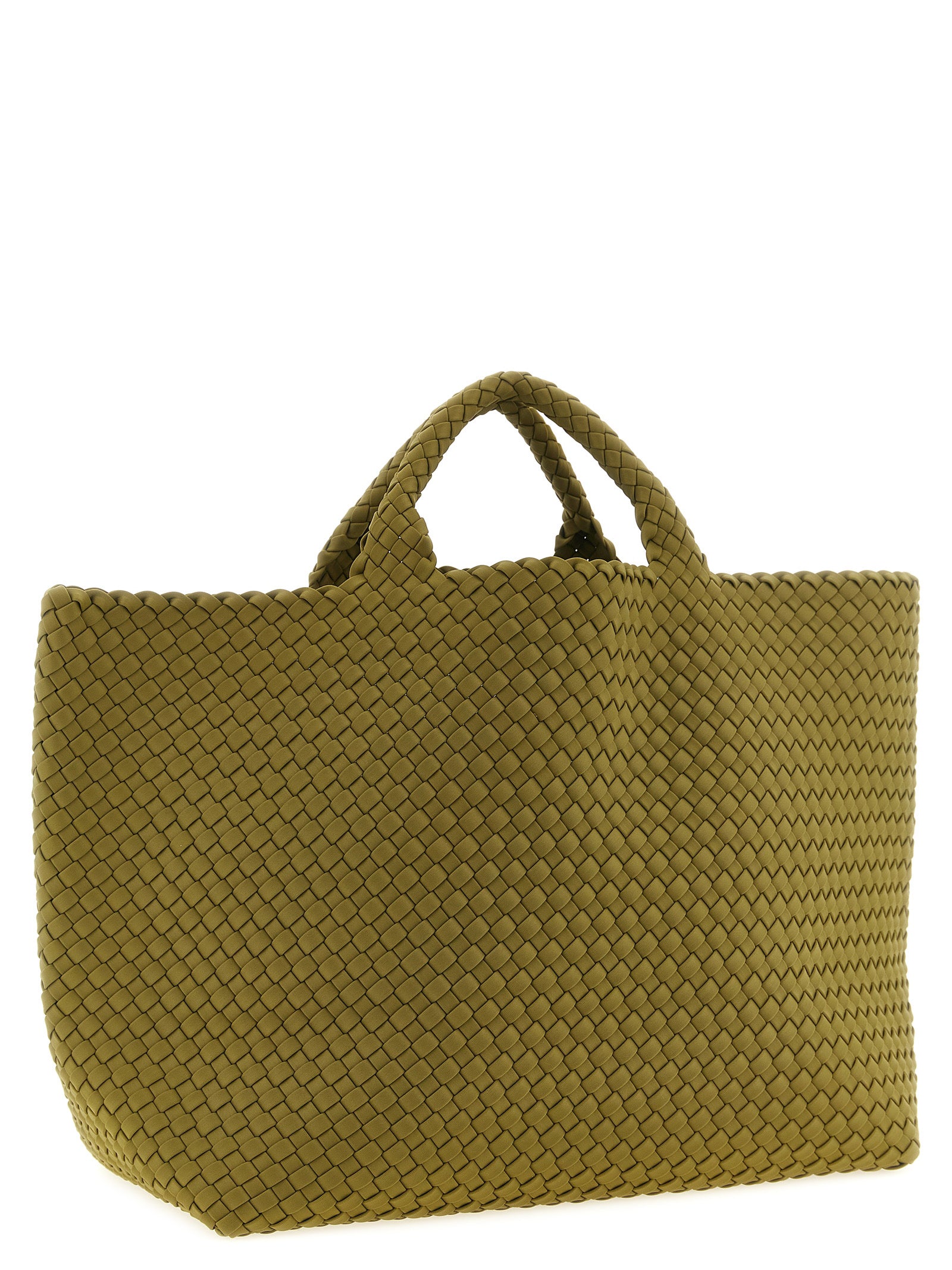 Bicolor Nylon Handbag