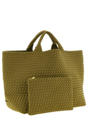 Bicolor Nylon Handbag