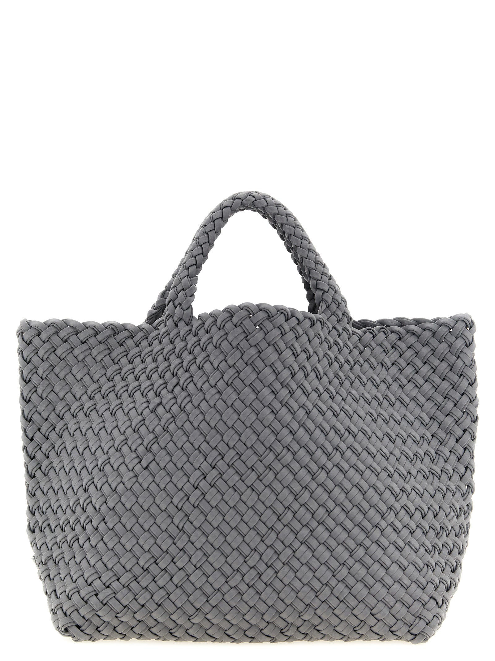 Gray Nylon Tote Bag