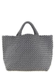 Gray Nylon Tote Bag