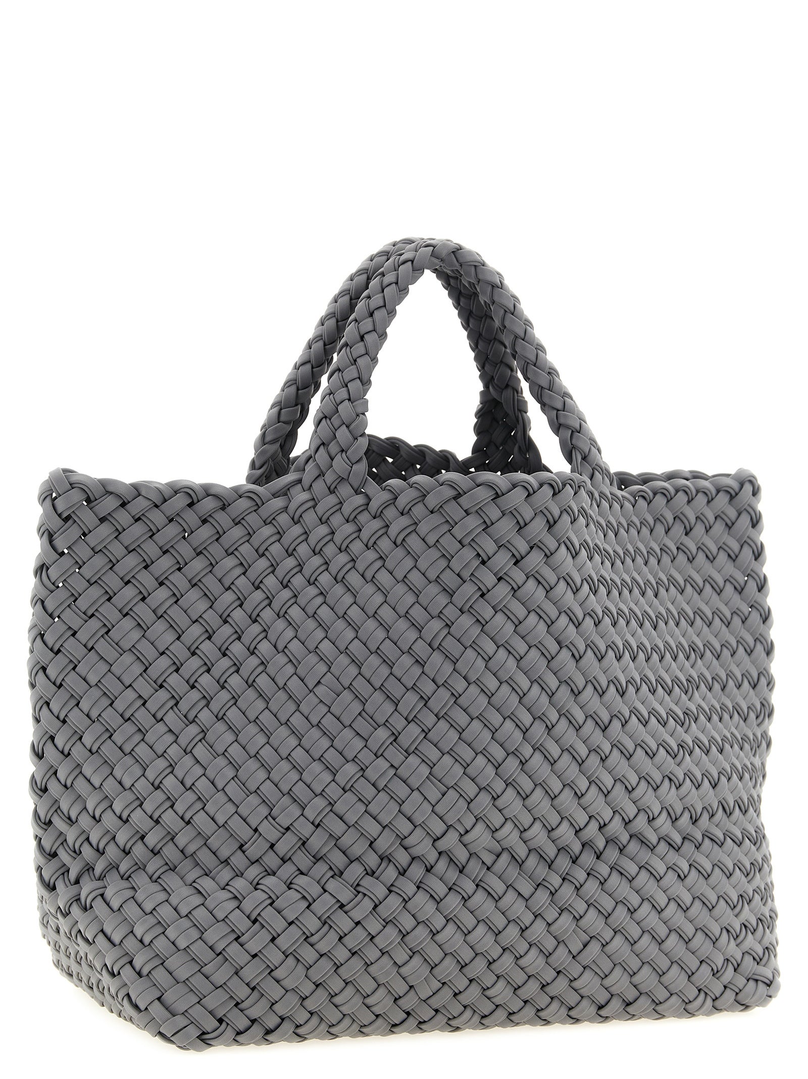 Gray Nylon Tote Bag
