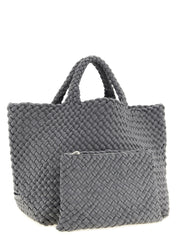 Gray Nylon Tote Bag