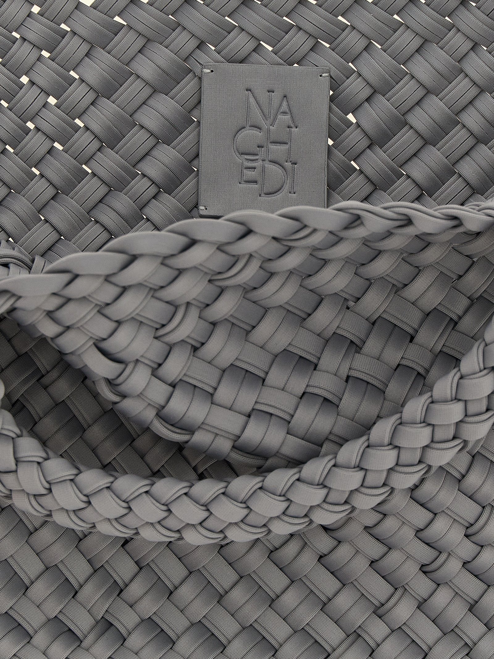 Gray Nylon Tote Bag