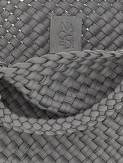 Gray Nylon Tote Bag