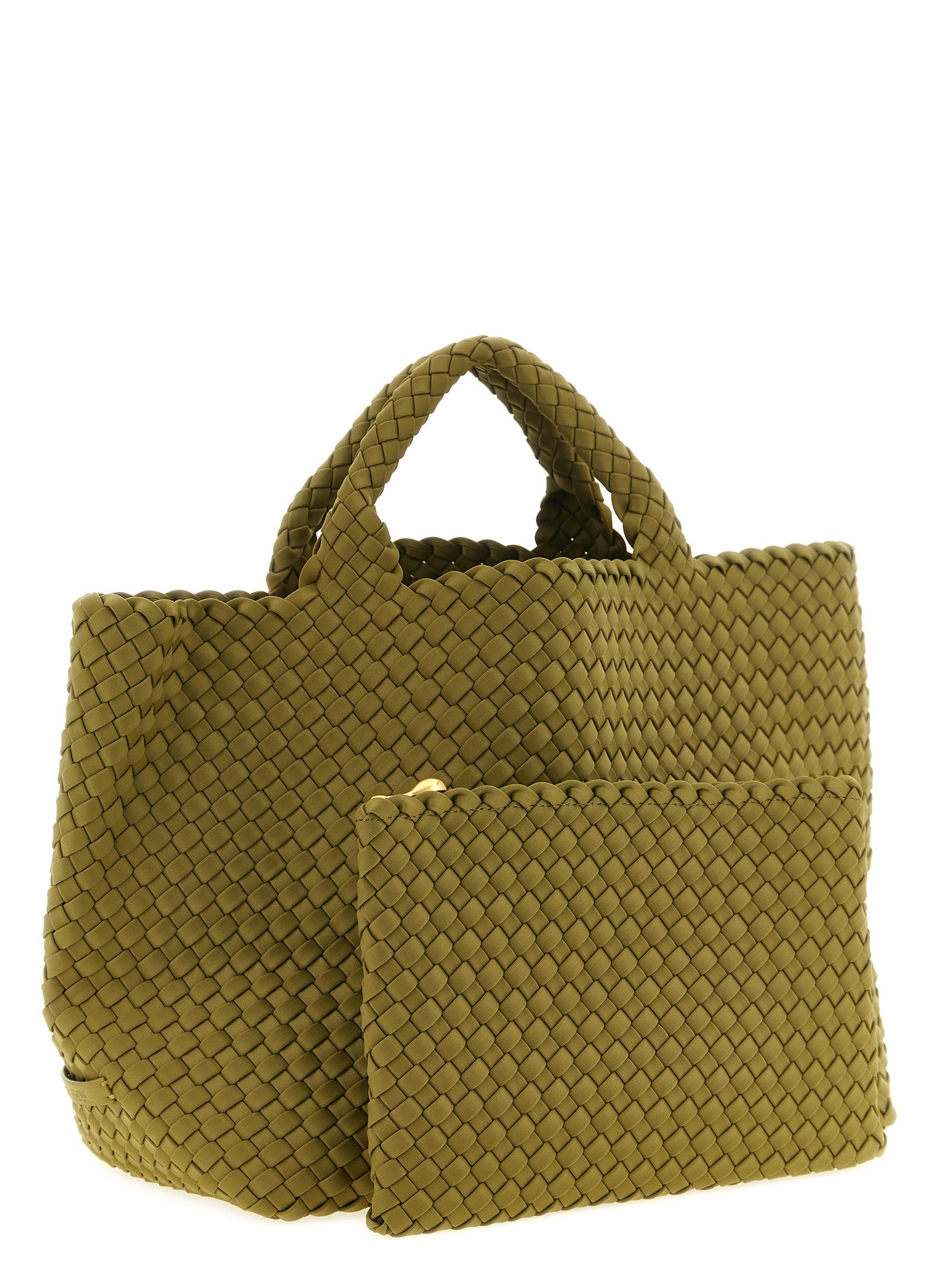 Bicolor Nylon Handbag