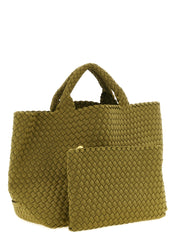 Bicolor Nylon Handbag