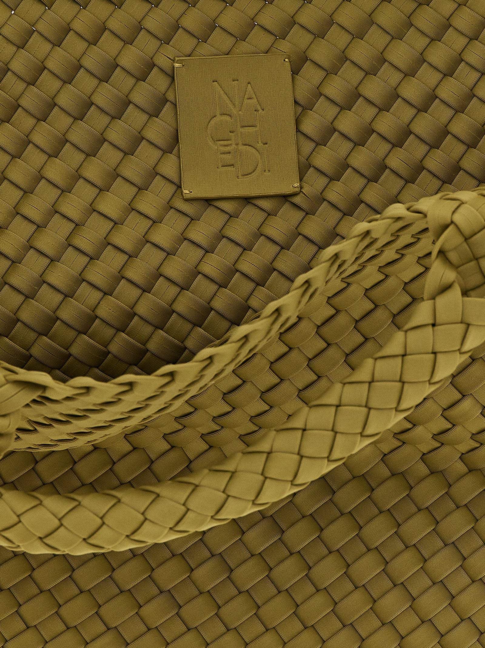 Bicolor Nylon Handbag