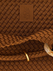 Brown Nylon Handbag