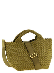 Bicolor Nylon Handbag