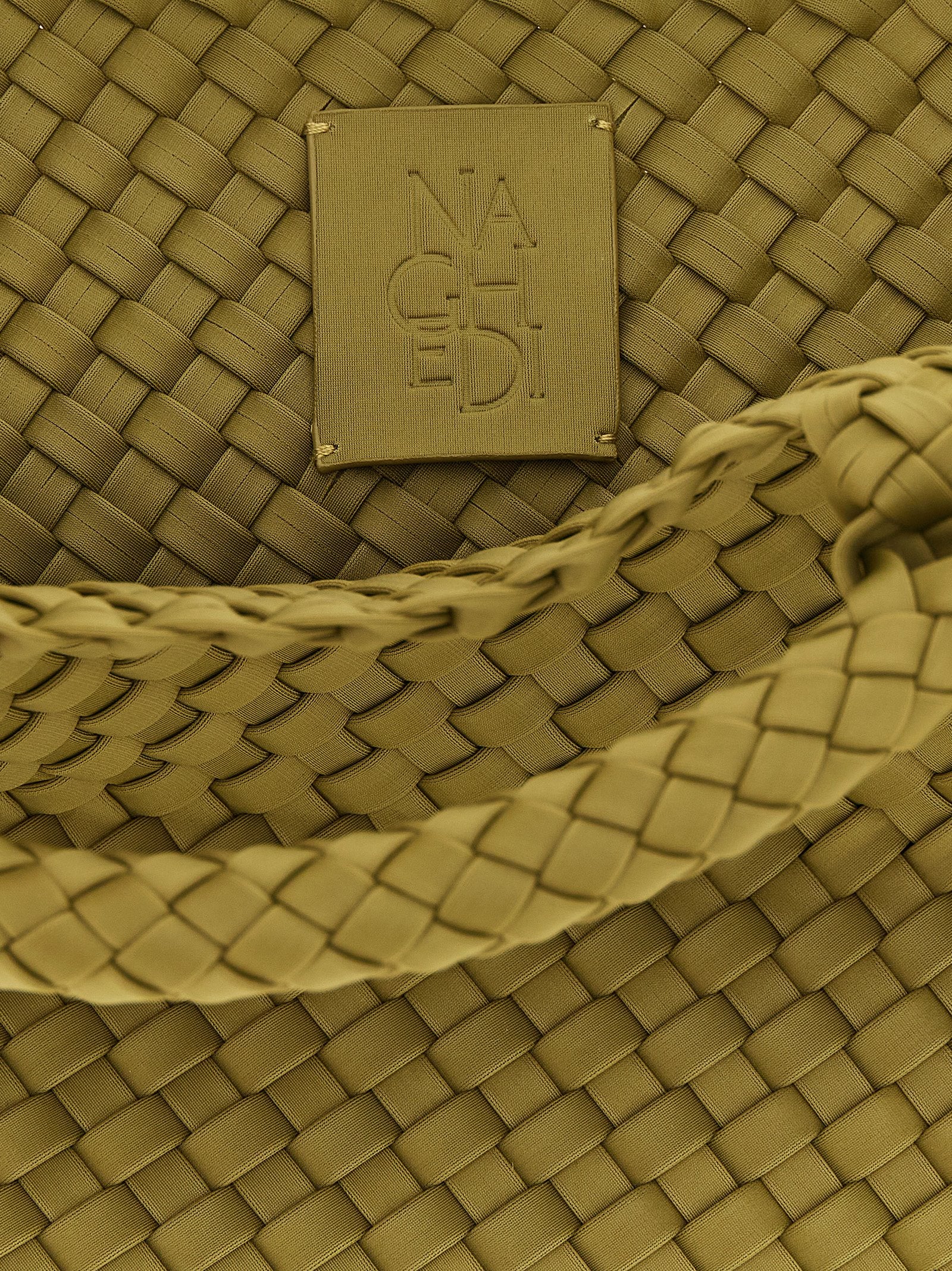Bicolor Nylon Handbag