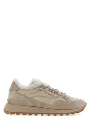 Brunello Cucinelli Beige Calfskin Athletic Sneakers
