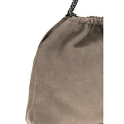 Beige Polyester Shoulder Bag