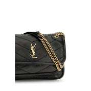 Saint Laurent Black Calf Leather Bos Taurus Shoulder Bag