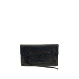 Balenciaga Black Lamb Ovis Aries Aries Clutch Bag