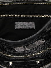 Balenciaga Silver Lamb Leather Handbag