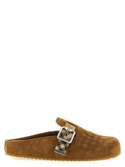 Brown Leather Clogs