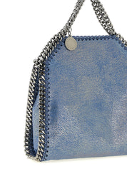 Blue Polyester Handbag
