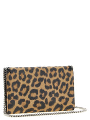 Brown Polyester Clutch Bag
