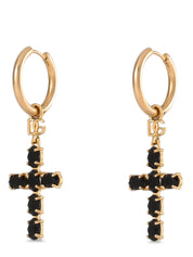 Black Brass Earrings