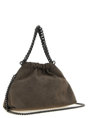Gray Polyamide Crossbody Bag