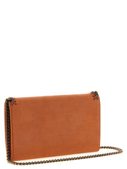 Orange Polyester Crossbody Bag