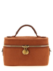 Orange Polyester Crossbody Bag