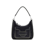 Black Calf Leather Bos Taurus Shoulder Bag