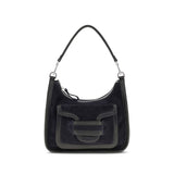 Black Calf Leather Bos Taurus Shoulder Bag