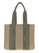 Bicolor Linen Tote Bag