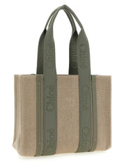 Bicolor Linen Tote Bag