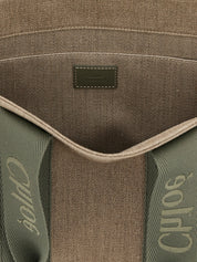 Bicolor Linen Tote Bag
