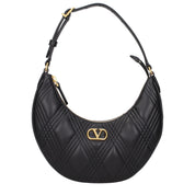 Black Leather Shoulder Bag